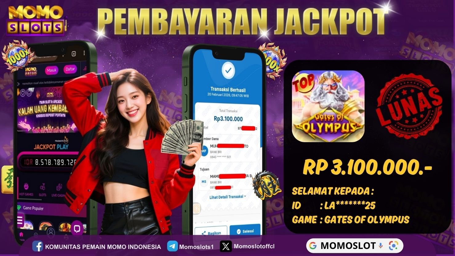 MOMOSLOTS JACKPOT SLOT GATES OF OLYMPUS